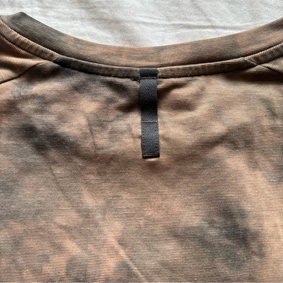 Lululemon Always Agile Shirt Diamond Dye Sedona Sunset Graphite Grey Size Large - Picture 9 of 16